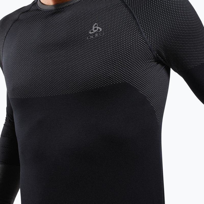 Herren Thermo-Longsleeve ODLO Fundamentals Performance Warm Bl Top Crew Neck black 4
