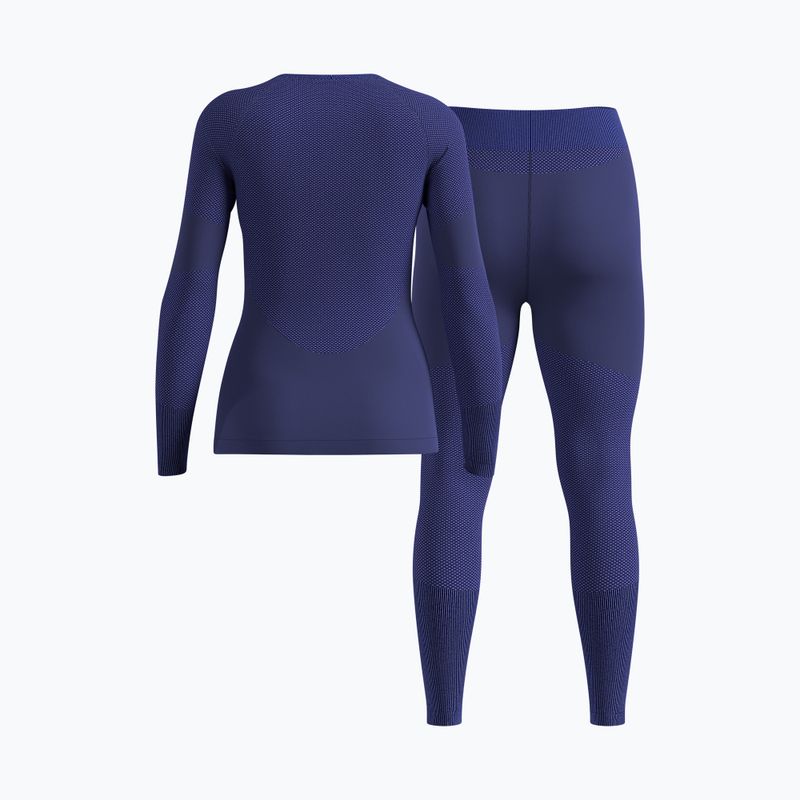 Damen Thermounterwäsche-Set ODLO Fundamentals Performance Warm skipper blue 2