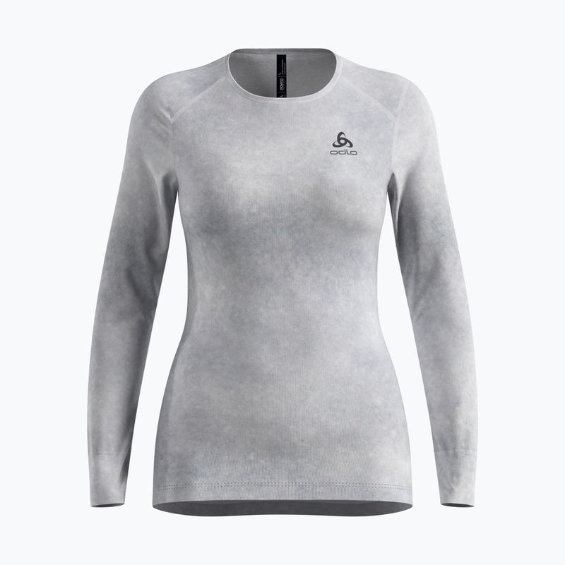 Damen Thermoaktivshirt ODLO Active Warm X Pow Bl Top Crew Neck odlo silver grey