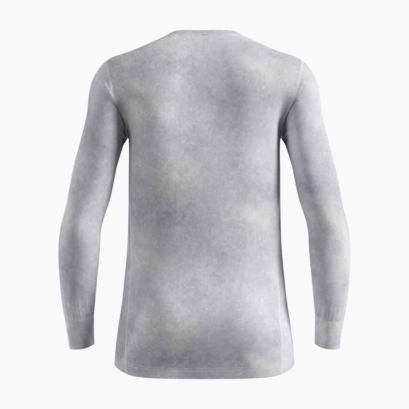 Herren Thermo-Langarmshirt ODLO Active Warm X Pow Bl Top Crew Neck silver grey 2