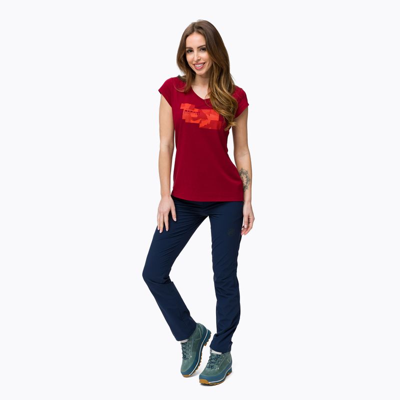 Damen-Trekking-Shirt MAMMUT Trovat kastanienbraun 2