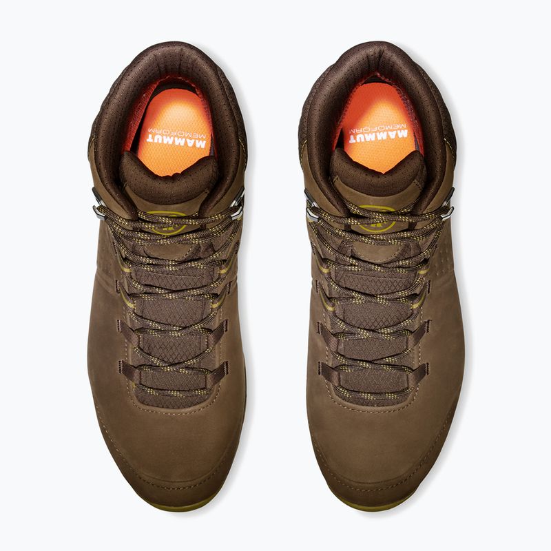 Herren-Trekkingstiefel Mammut Mercury IV Mid GTX moor / bernsteingrün 10