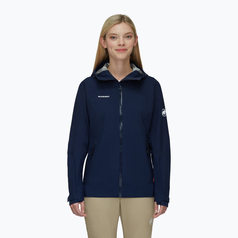 MAMMUT Convey Tour HS Damen Regenjacke mit Kapuze marineblau 2