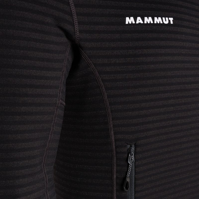 Herren Mammut Taiss Light ML Fleece-Sweatshirt mit Kapuze schwarz 6