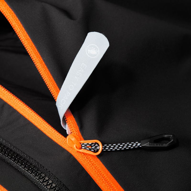 Herren MAMMUT Aenergy IN Hybrid Jacke schwarz und orange 6