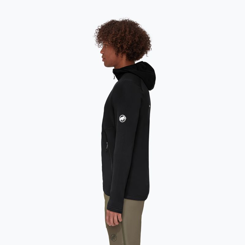 Herren Mammut Aconcagua Light ML Kapuzen-Trekking-Sweatshirt schwarz 3