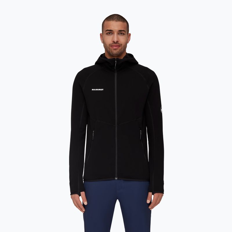 Herren MAMMUT Aconcagua ML Kapuzen-Trekking-Sweatshirt schwarz