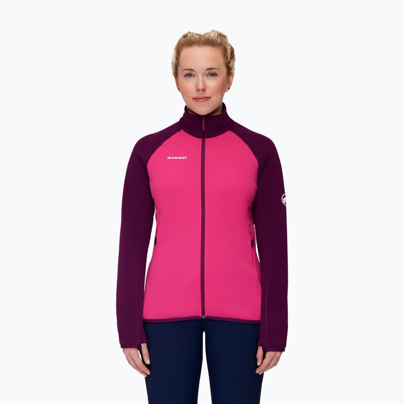 MAMMUT Aconcagua ML Damen-Trekking-Sweatshirt rosa und lila