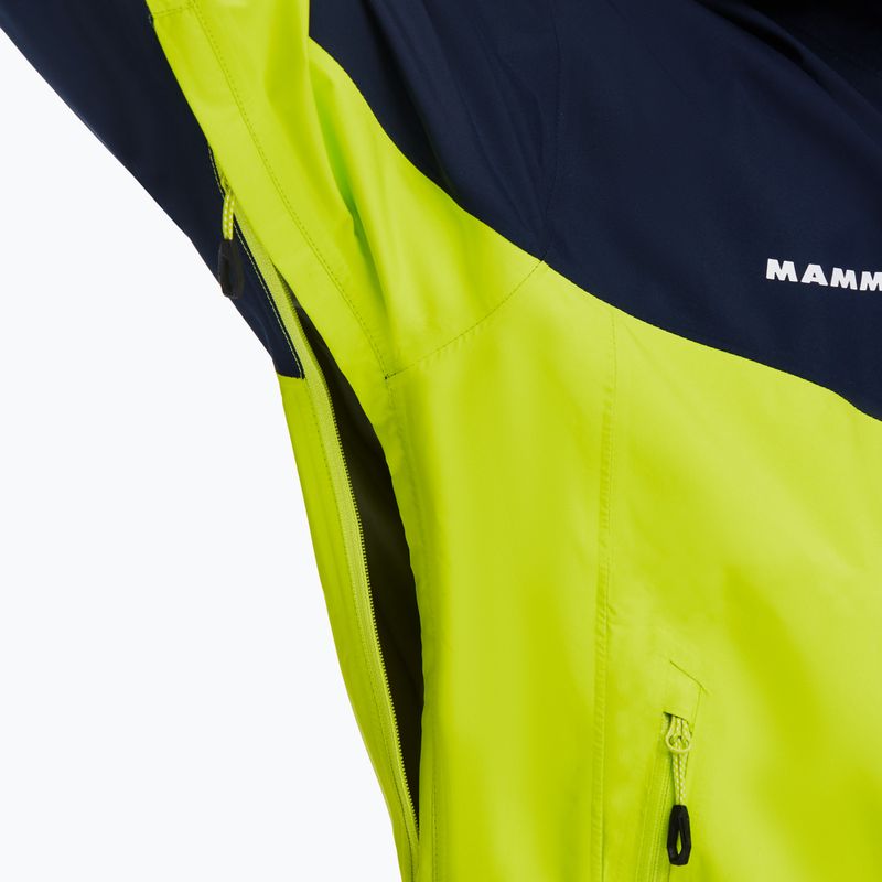 MAMMUT Convey Tour HS Herren Regenjacke grün und navy blau 4