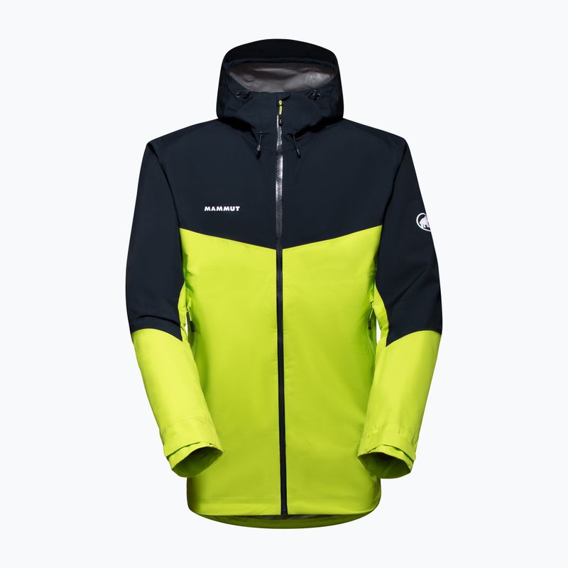 MAMMUT Convey Tour HS Herren Regenjacke grün und navy blau