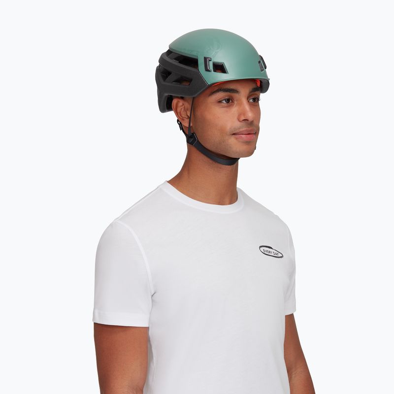 Mammut Wall Rider grüner Kletterhelm 9