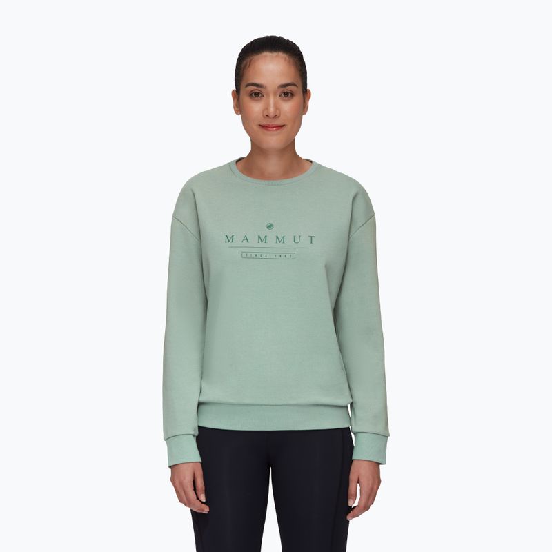 Mammut Damen-Trekking-Sweatshirt Core ML Crew Neck Logo grün 1014-04070-4100-114
