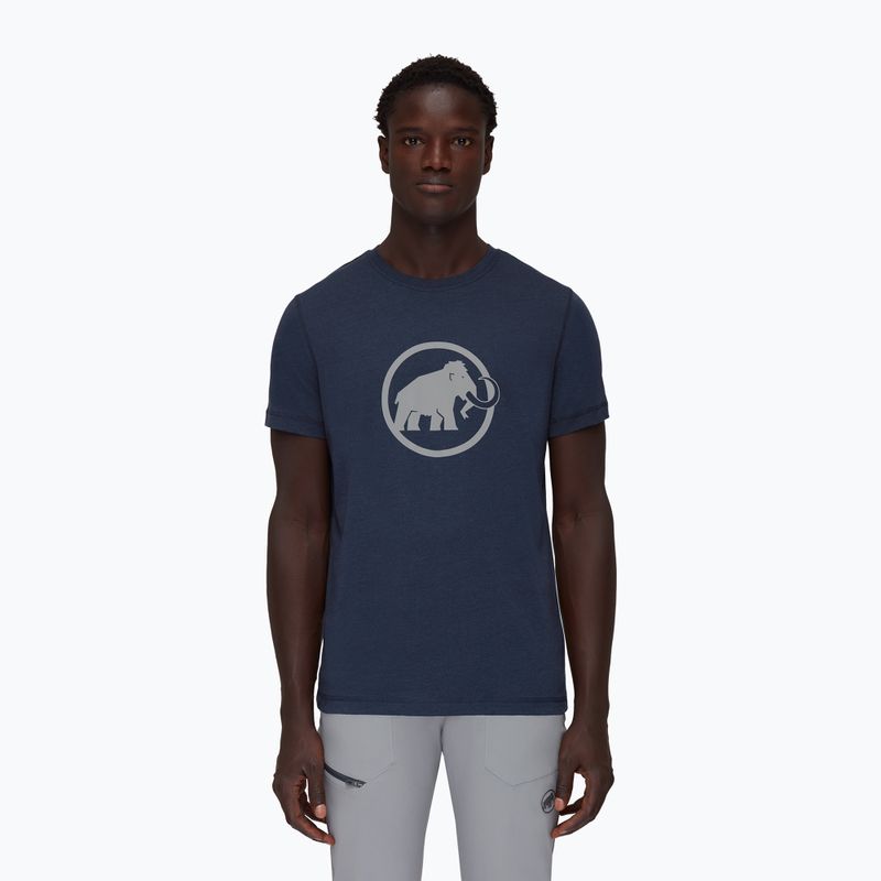 Wandershirt trekking Herren Mammut Core Reflective dunkelblau 117-451