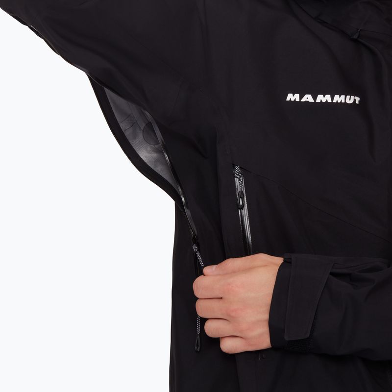 Herren Mammut Crater IV HS Regenjacke mit Kapuze schwarz 5