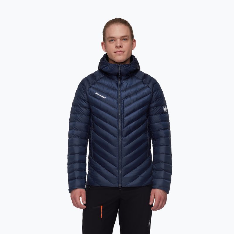Mammut Broad Peak IN Herren Daunenjacke mit Kapuze marine schwarz