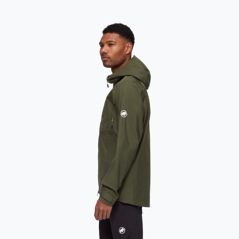 Herren Mammut Crater IV HS Hooded dark marsh Regenjacke 2