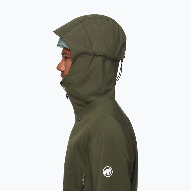 Herren Mammut Crater IV HS Hooded dark marsh Regenjacke 3