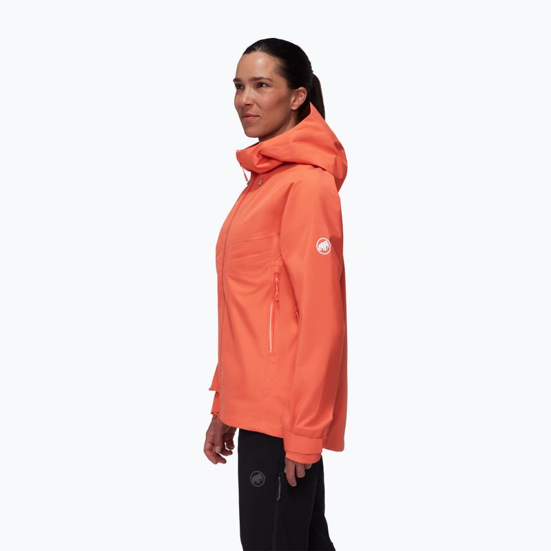 Mammut Crater IV HS Hooded Damen Regenjacke pfirsich 3