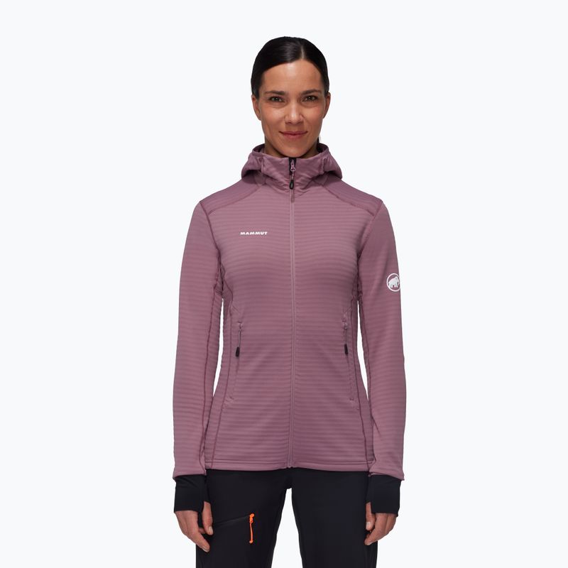 Mammut Damen-Trekking-Sweatshirt Taiss Light ML Hooded flux / schwarz