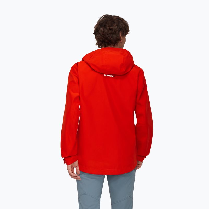 Herren Mammut Crater Light HS Hooded Regenjacke rot 2