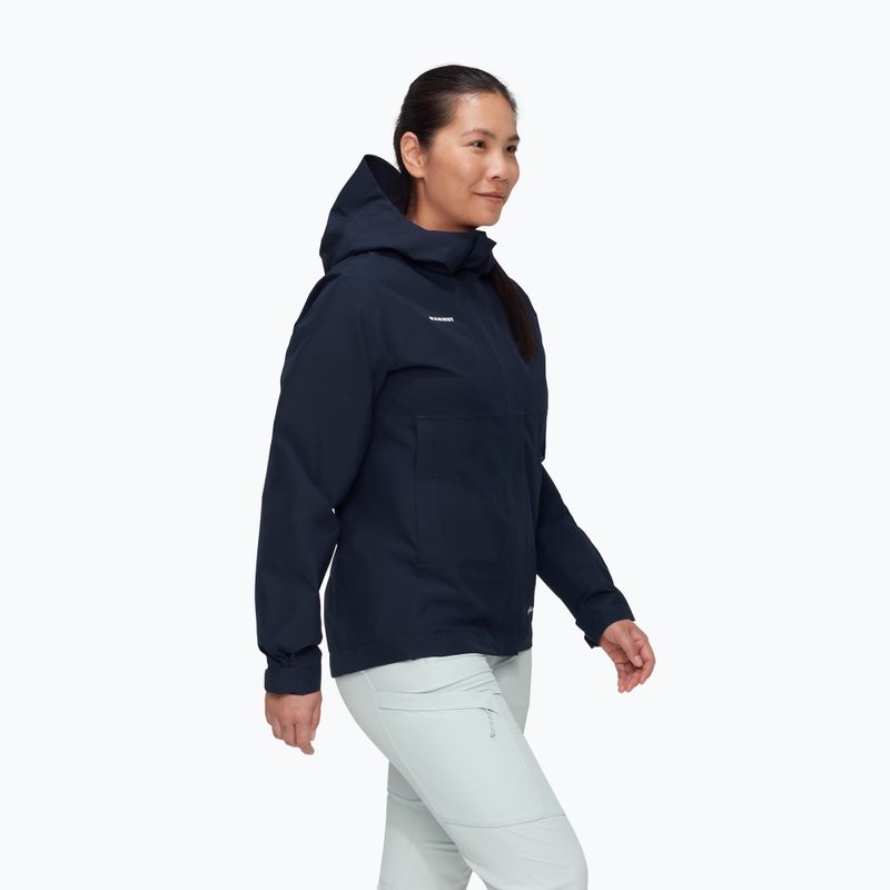 Mammut Treeline Light HS Hooded marine Damen Regenjacke 3