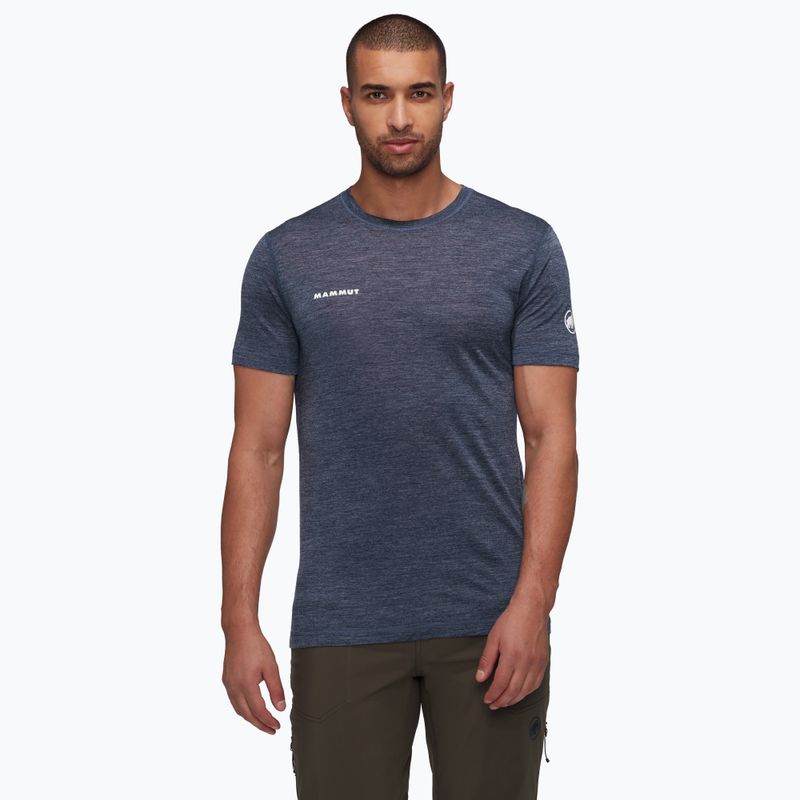 Mammut Tree Wool FL Herren-Trekking-T-Shirt marine melange