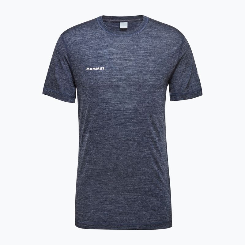 Mammut Tree Wool FL Herren-Trekking-T-Shirt marine melange 4