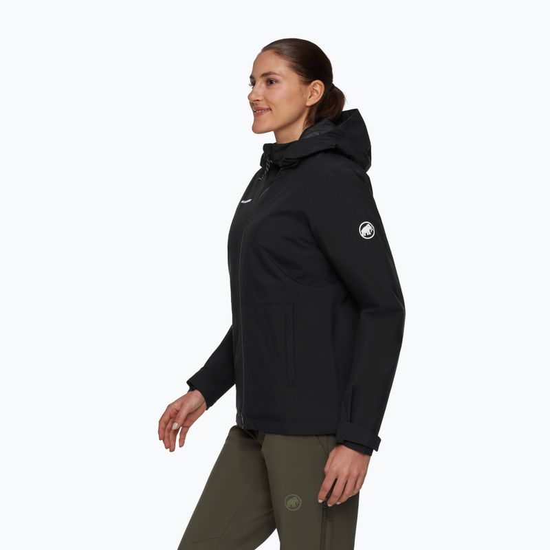 Damen-Regenjacke Mammut Linard HS Thermo Hooded Jacket Women black 3