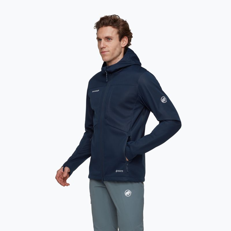 Herren-Softshelljacke Mammut Ultimate VIII Softshell Hooded navy 3
