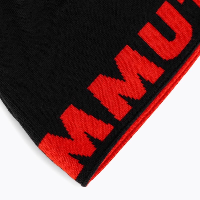 Wintermütze Mammut Logo black 3