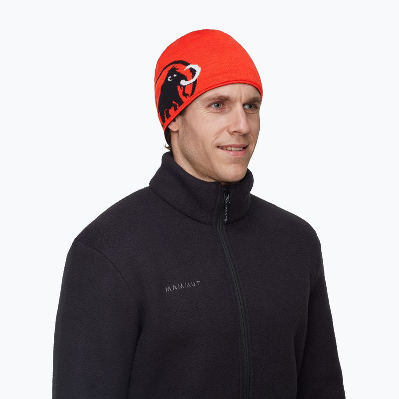 Wintermütze Mammut Logo black 5