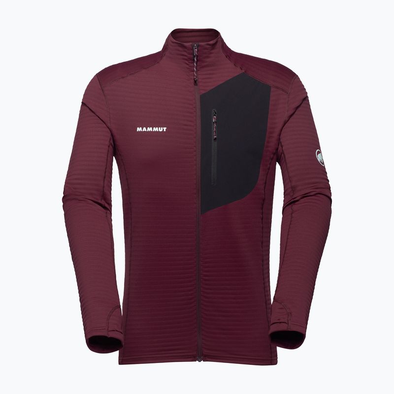 Herren-Fleecejacke Mammut Taiss Light ML burgundy/black 4