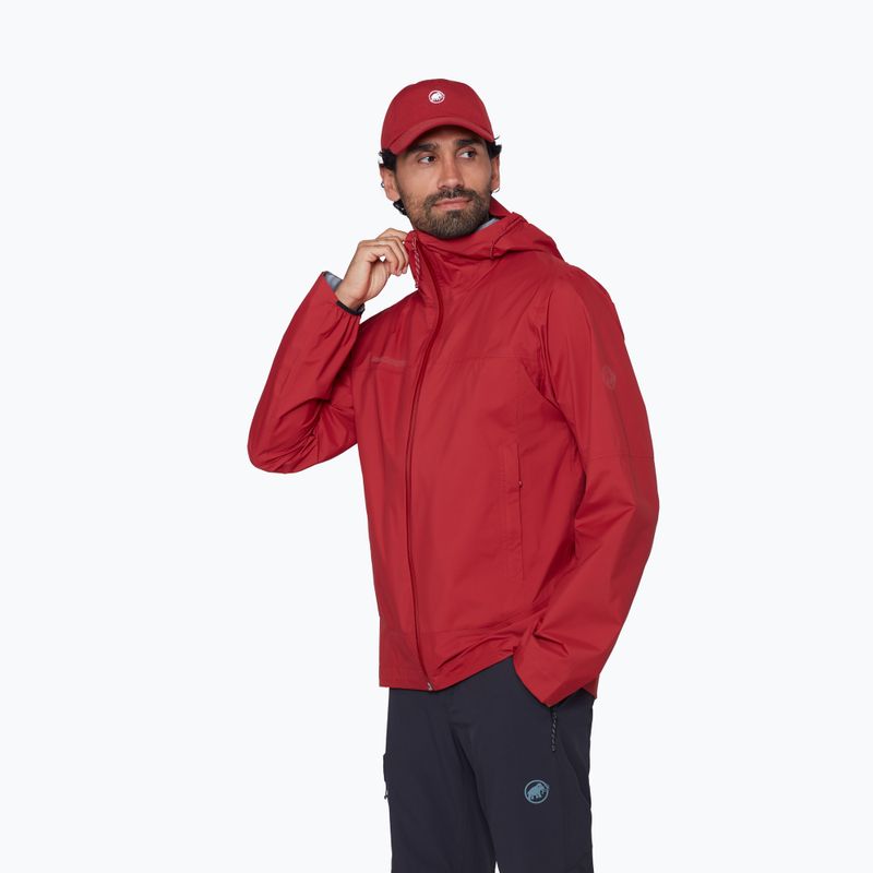 Herren-Windjacke Mammut Ducan HS Hooded dark mammut red 4