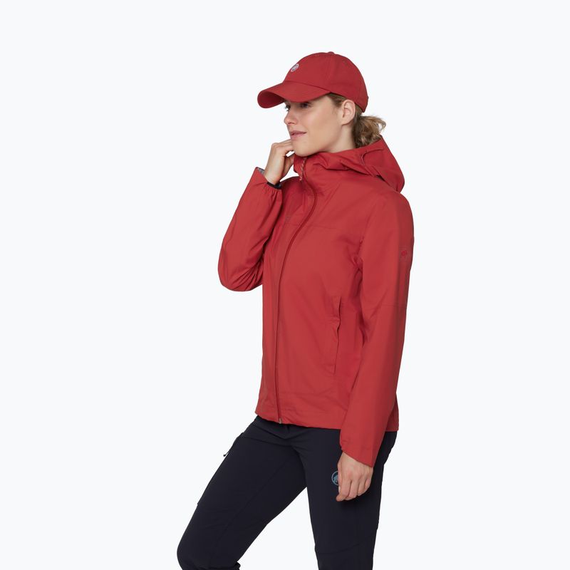 Damen-Windjacke Mammut Ducan HS Hooded dark mammut red 4