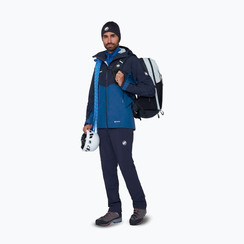 Herren-Regenjacke Mammut Crater IV HS Hooded sweatshirt/marine 2