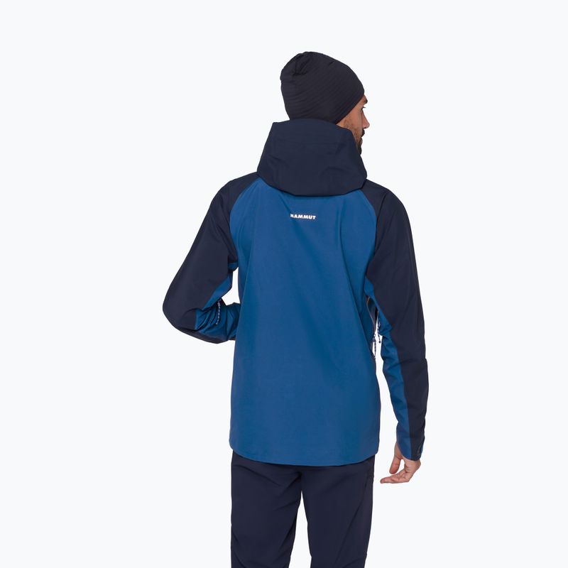 Herren-Regenjacke Mammut Crater IV HS Hooded sweatshirt/marine 3