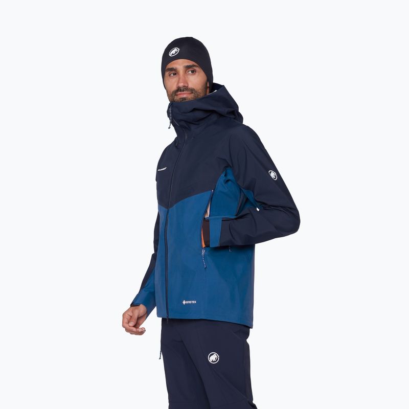 Herren-Regenjacke Mammut Crater IV HS Hooded sweatshirt/marine 4