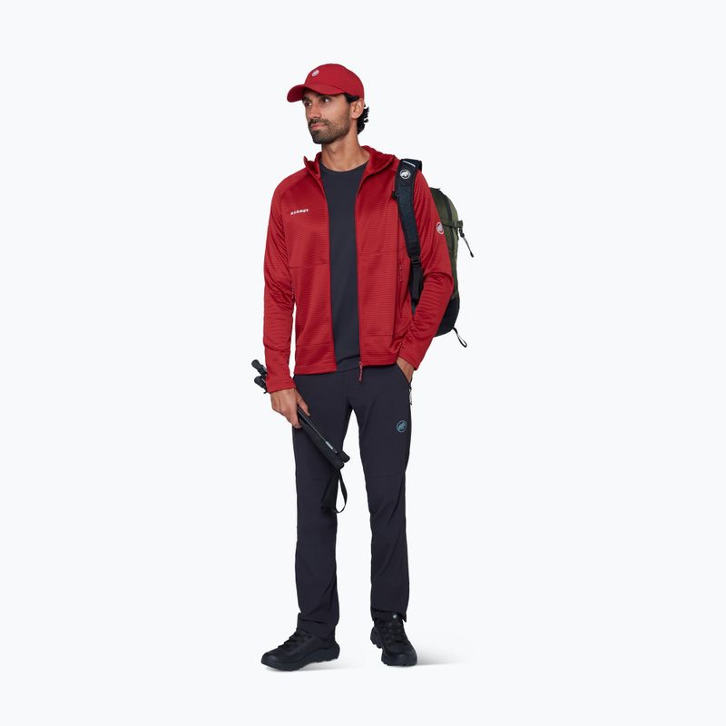 Herren Trekking-Sweatshirt Mammut Crag ML Hooded dark mammut red 2