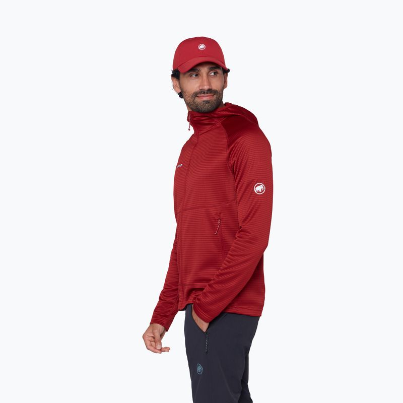 Herren Trekking-Sweatshirt Mammut Crag ML Hooded dark mammut red 4