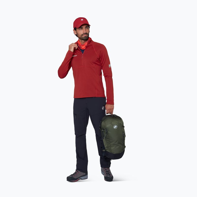 Herren Sweatshirt Mammut Taiss ML Half Zip Pull dark mammut red 2