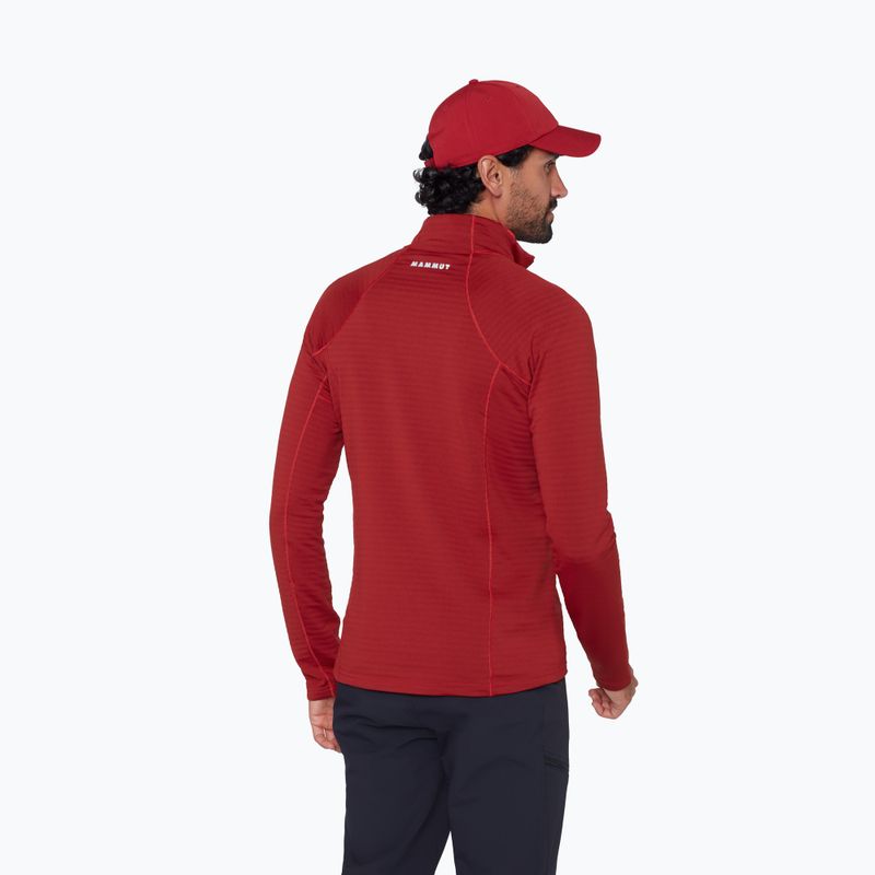 Herren Sweatshirt Mammut Taiss ML Half Zip Pull dark mammut red 3