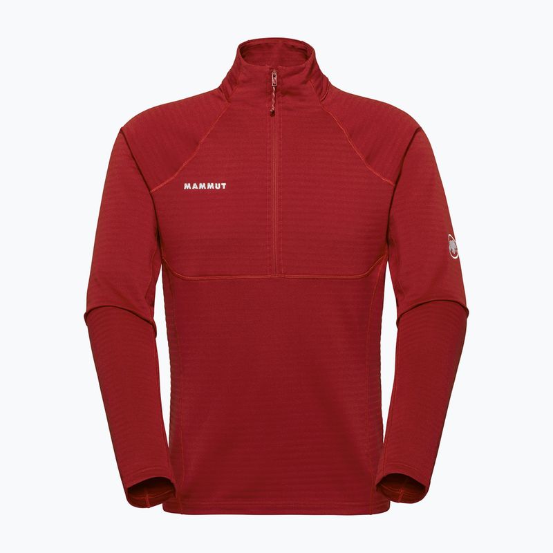 Herren Sweatshirt Mammut Taiss ML Half Zip Pull dark mammut red 5