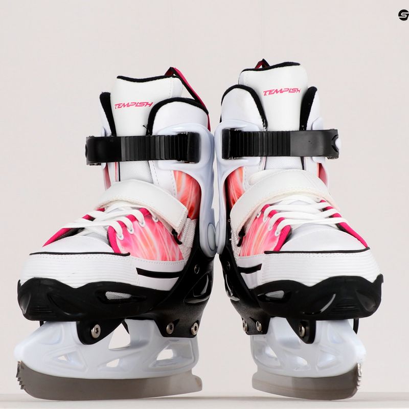Tempish Rebel Ice One-Pro verstellbare Kinderschlittschuhe weiß 1300001829 9
