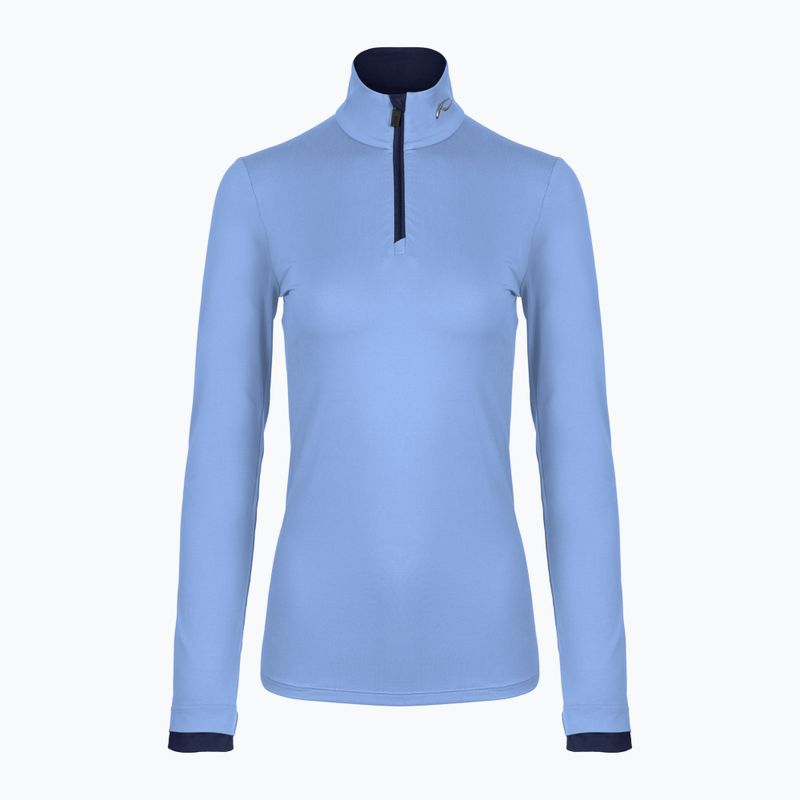 Damen Skijacke KJUS Feel Midlayer Half Zip blau opal