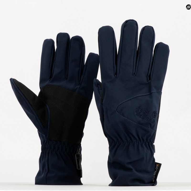 Jack Wolfskin Stormlock Highloft Trekking Handschuhe navy blau 1904433_1010_001 6