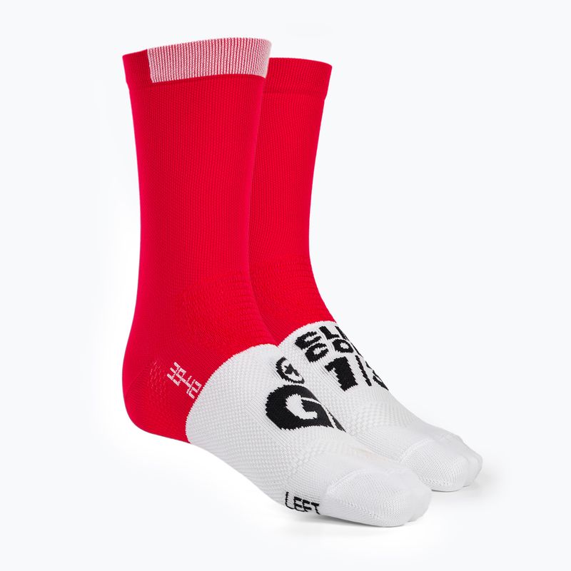 ASSOS GT C2 mondrot Radsocken