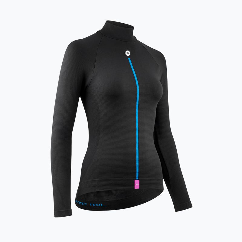 Damen-Radsport-Langarmshirt ASSOS Winter Skin Layer P1 W schwarz 3