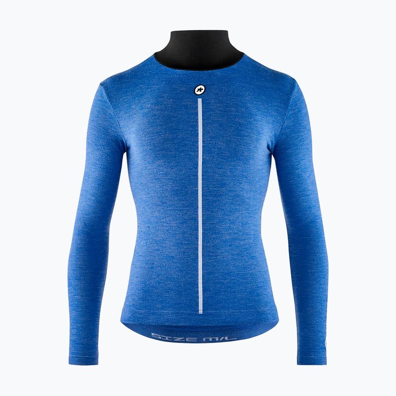 Herren ASSOS Ultraz Winter Skin Layer P1 Radfahren Longsleeve calypso blu 8
