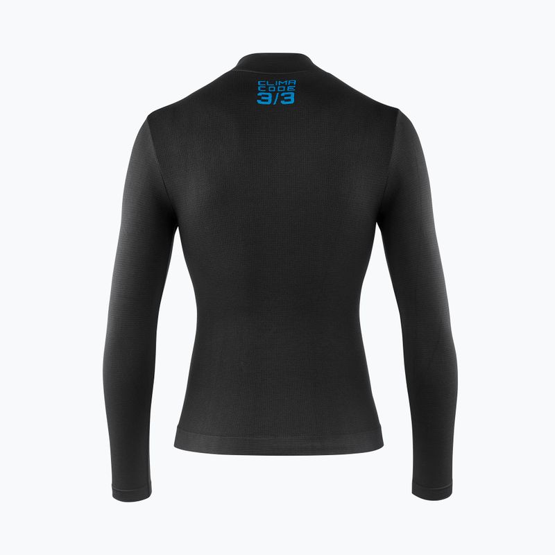 Herren ASSOS Winter Skin Layer P1 Radfahren Longsleeve schwarz 2