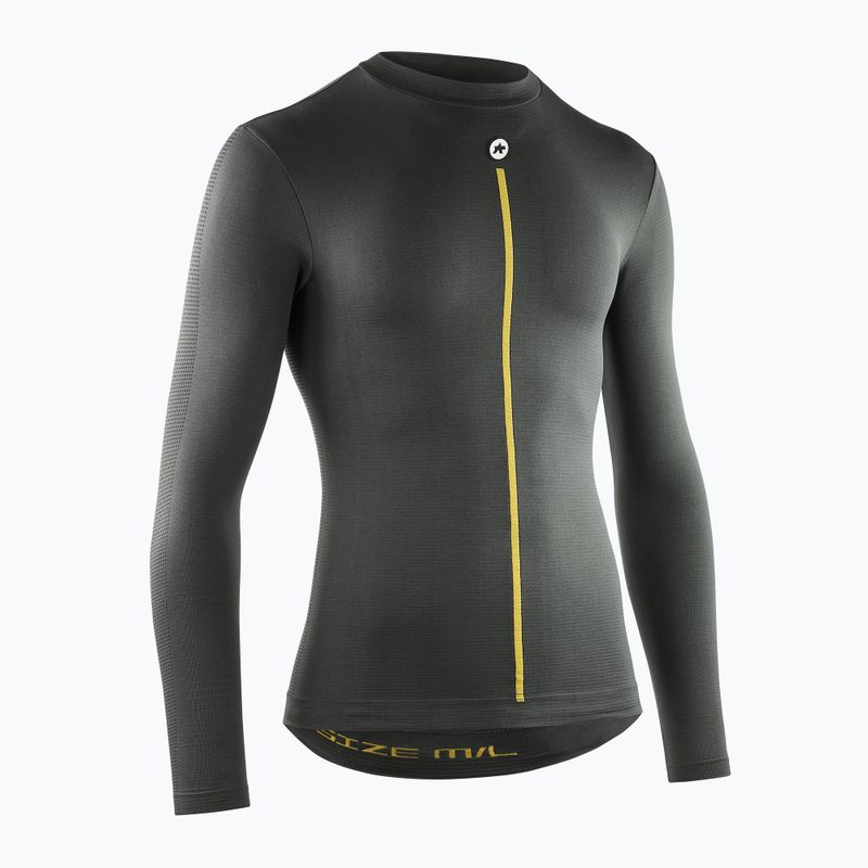 ASSOS Spring Fall Skin Layer P1 Radfahren Longsleeve anthrazit grau 3